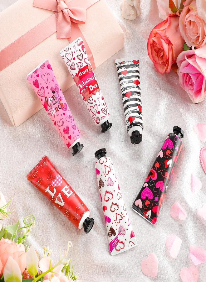 Siifert 12 Pcs Valentine's Day Hand Cream Gift Bulk Valentine Gift Basket Stuffers Love Heart Moisturizing Galentine's Hand Lotion Bulk Small Dry Cracked Care Cream for Women Friends Seniors Clients, 30 ml - Image 5